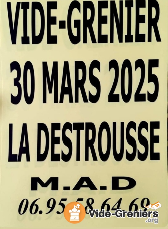 Vide grenier 30 mars