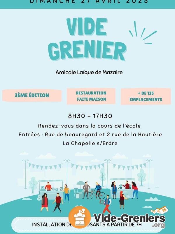 VIDE GRENIER Amicale Laïque de Mazaire