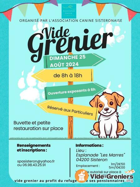 Vide Grenier annuel de l'Association Canine Sisteronaise