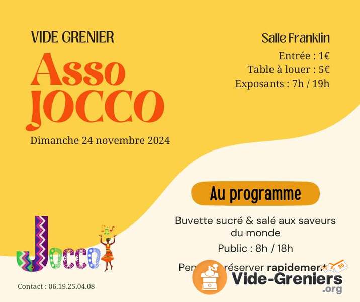 Vide grenier annuel de l'association JOCCO