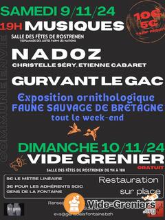 Vide grenier annuel - soirée concert la veille au soir