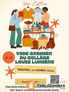 Photo de l'événement Vide grenier ape collège louis lumière echirolles