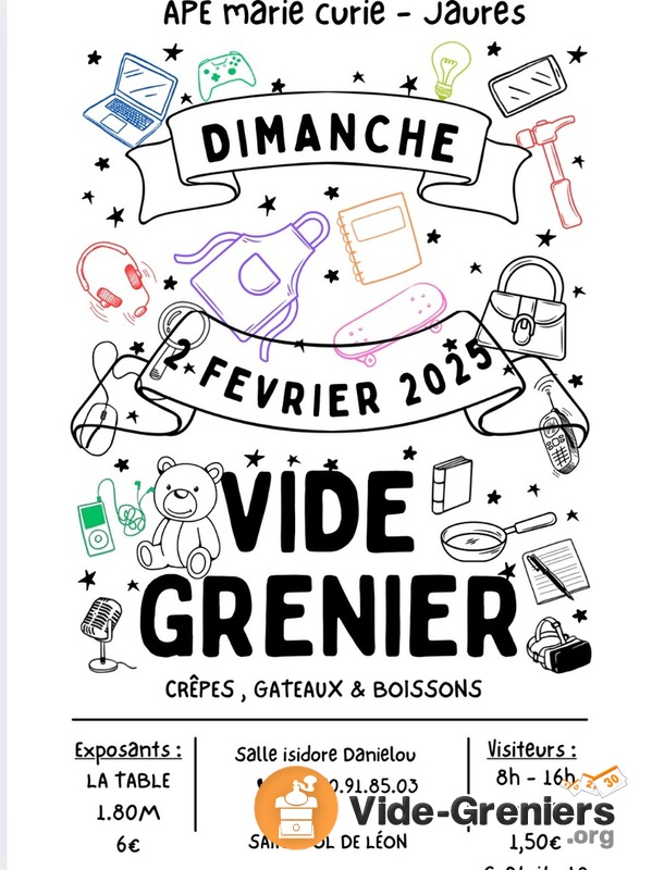 Vide grenier APE jean - Jaurès