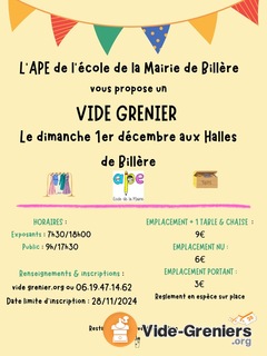 Photo de l'événement Vide Grenier APE Mairie de Billère