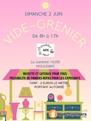 Photo de l'événement Vide-grenier APE Moulidars - Vibrac