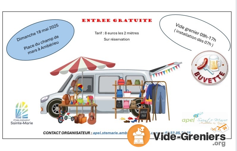 Vide grenier Apel st marie