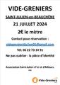 Photo Vide Grenier de Association Saint-Julien d’Ici et d’Ailleurs à Saint-Julien-en-Beauchêne