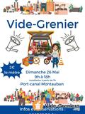 Vide grenier au port canal de Montauban