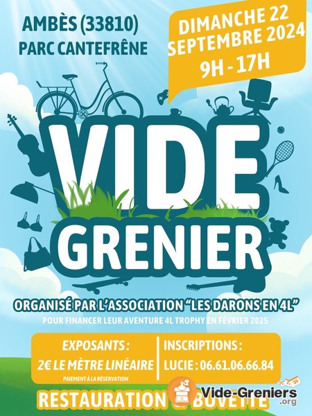 VIDE GRENIER au profit du 4L TROPHY 2025