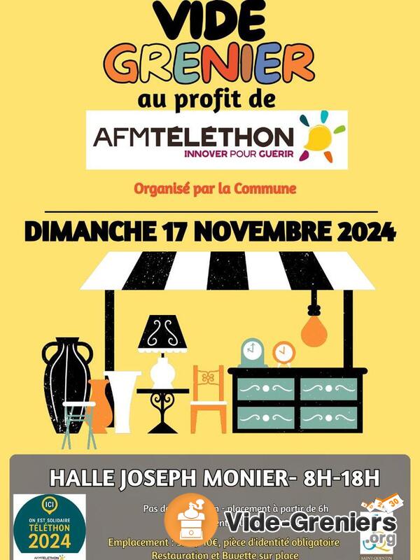 VIDE GRENIER au profit du Téléthon