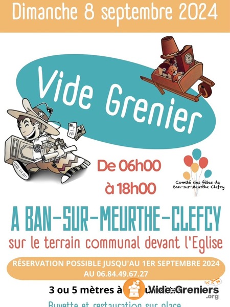 Vide grenier Ban-sur-Meurthe-Clefcy