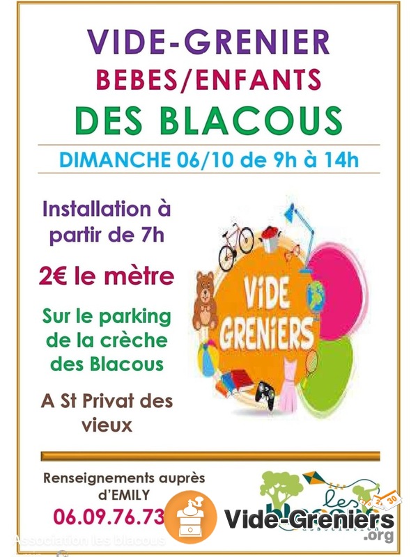 Vide grenier bébés enfants