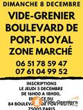 Vide-grenier - Boulevard de Port-Royal - Zone marché