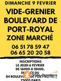 Photo Vide-grenier - boulevard de port-royal - zone marché à Paris