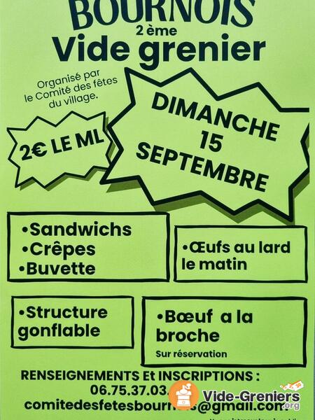 Vide grenier Bournois 25