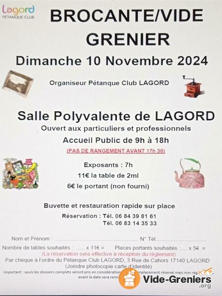 Vide grenier, bourse aux jouets et vêtement