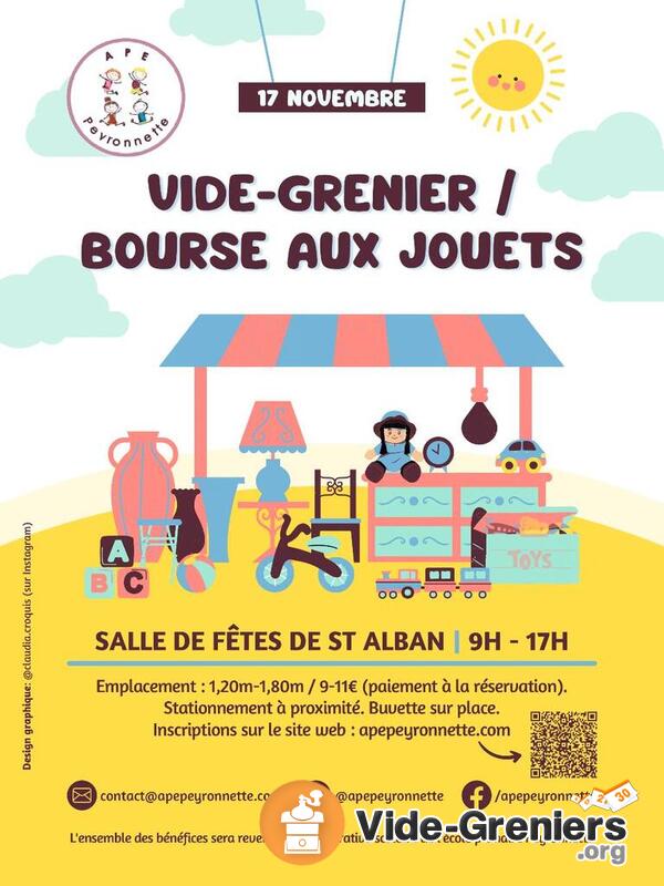 Vide grenier - bourse aux jouets de l'ape peyronnette