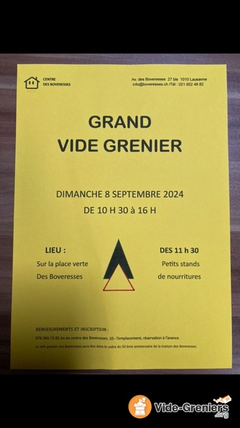 Vide Grenier des Boveresses Lausanne