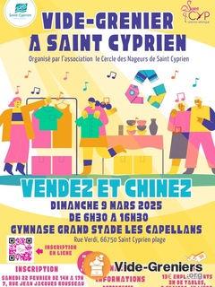 Photo de l'événement Vide grenier Cercle des Nageurs de Saint Cyprien