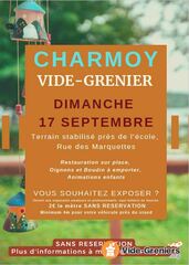 Vide Grenier de Charmoy (3ème dimanche de Septembre)