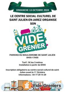 Photo de l'événement Vide grenier CSC St Julien-en-Jarez