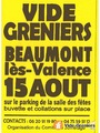 Photo Vide-grenier du 15 Août du comité de jumelage à Beaumont-lès-Valence