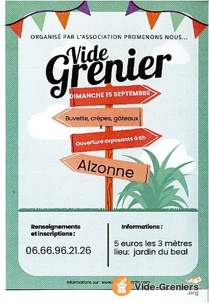 Vide grenier du 15 septembre