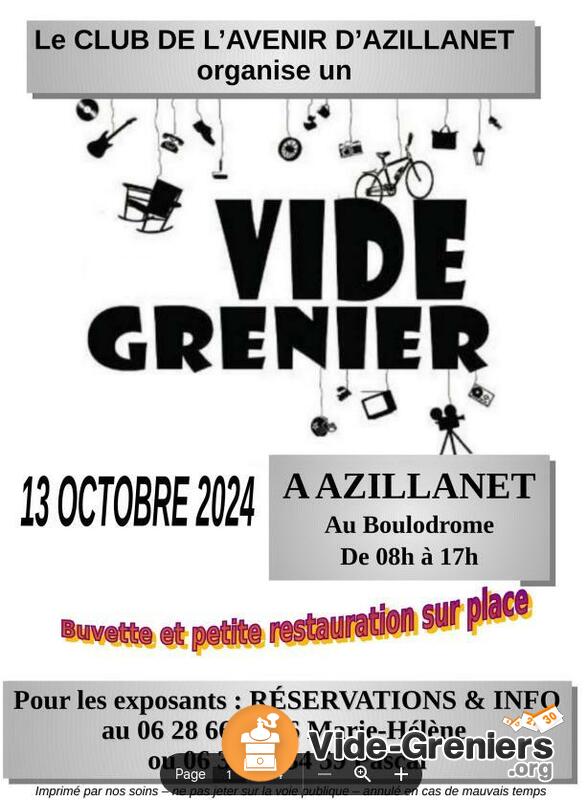 Vide grenier du club de l avenir