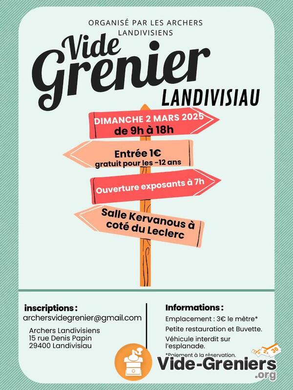 vide grenier du club tir à l' arc de Landivisiau