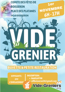 Photo de l'événement Vide grenier du comité des fêtes de Boisseron