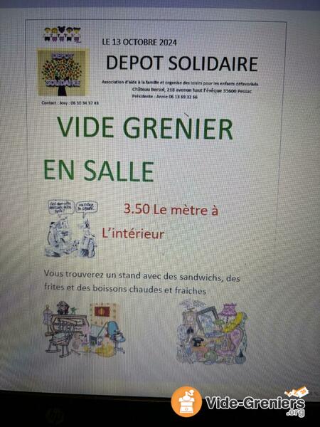 Vide grenier du dépôt solidaire