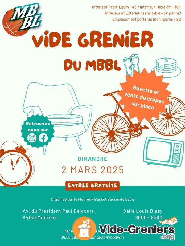 Vide Grenier du Mourenx Basket Bassin de lacq