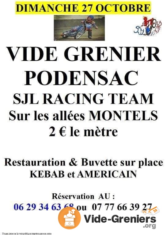 Vide grenier dû SJL racing