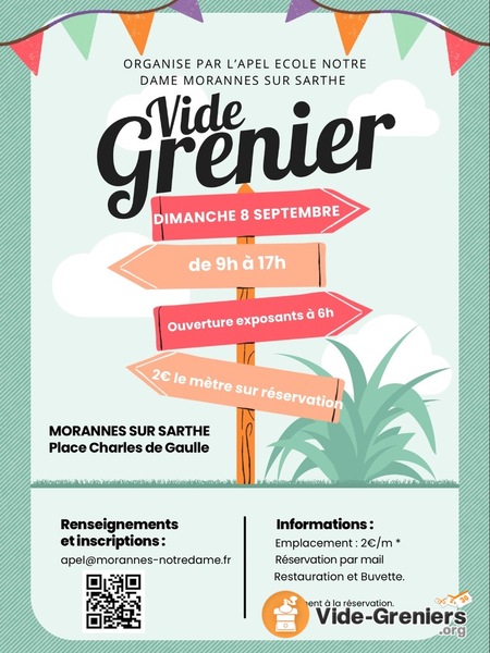 Vide grenier École Notre Dame Morannes