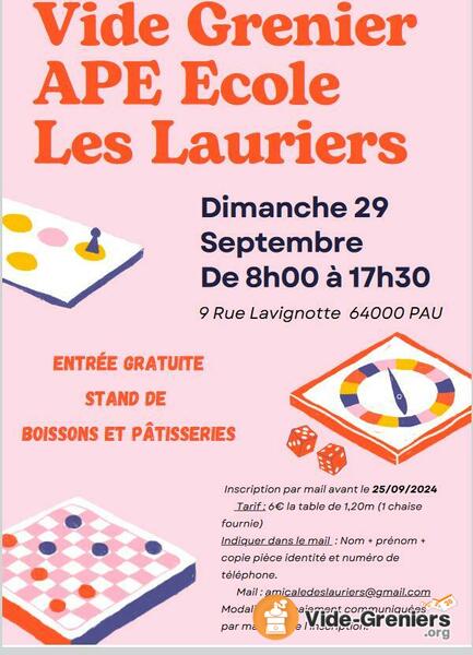 Vide Grenier Ecole les Lauriers