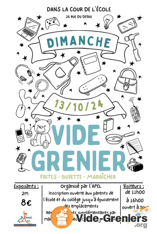 Vide grenier école primaire Jeanne d’Arc