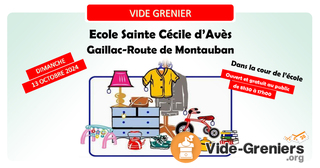 Vide grenier école Ste Cécile d'Aves