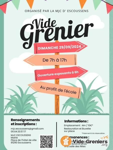 Vide grenier d'Escoussens