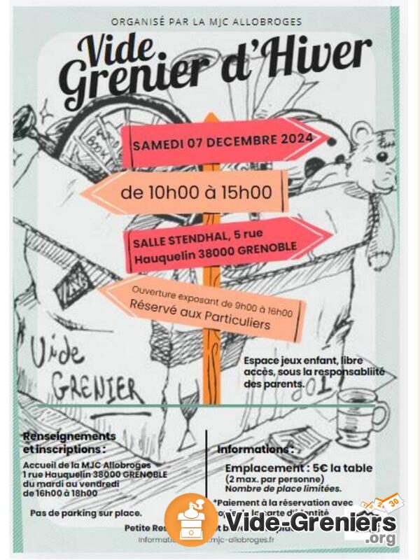 Vide Grenier d'hiver - MJC LES ALLOBROGES