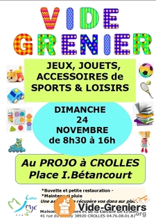 Photo de l'événement VIDE-GRENIER Jeux-Jouets-Accessoires de Sports et Loisirs