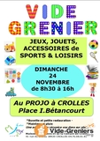 VIDE-GRENIER Jeux-Jouets-Accessoires de Sports et Loisirs