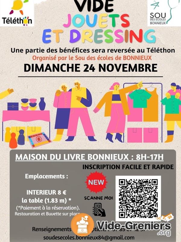 Vide grenier jouets vêtements Bonnieux