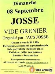 Photo de l'événement Vide grenier de l'ACS à JOSSE 40230