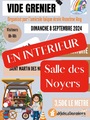 Vide grenier de l’amicale laïque EN INTÉRIEUR