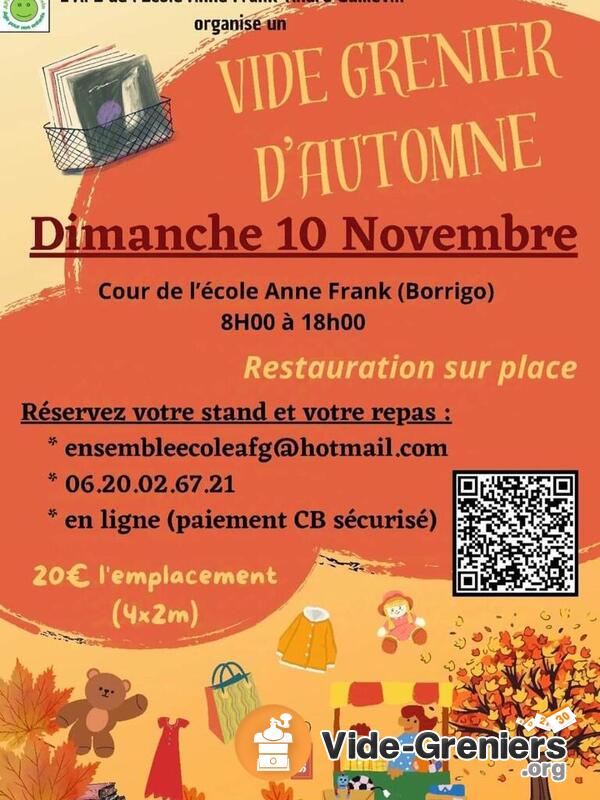 Vide grenier de l'APE Anne-Frank-Guillevin