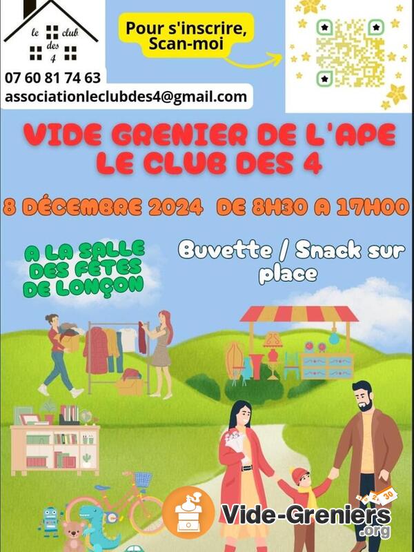 Vide grenier de l'APE le club des 4