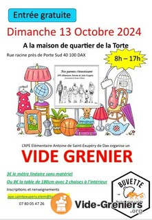 Photo de l'événement Vide grenier de L'APE Élémentaire Antoine de Saint-Exupéry