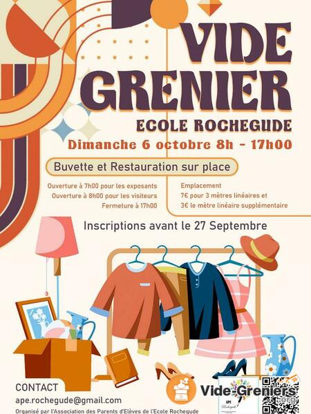 Vide grenier de l'APE de l'école rochegude