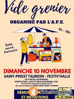 Photo de l'événement Vide grenier de L'APE de saint priest taurion