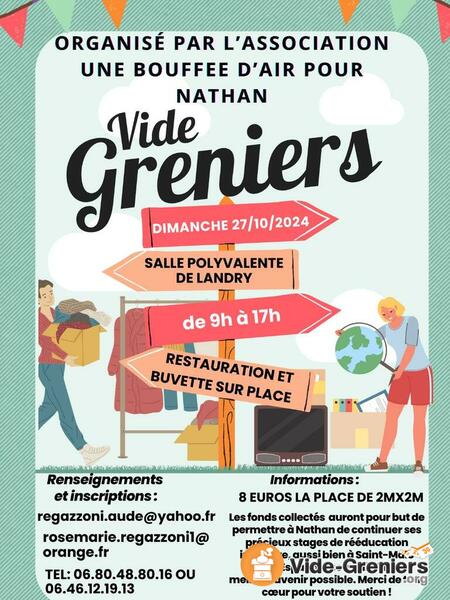 Vide grenier de l'association une bouffee d'air pour nathan